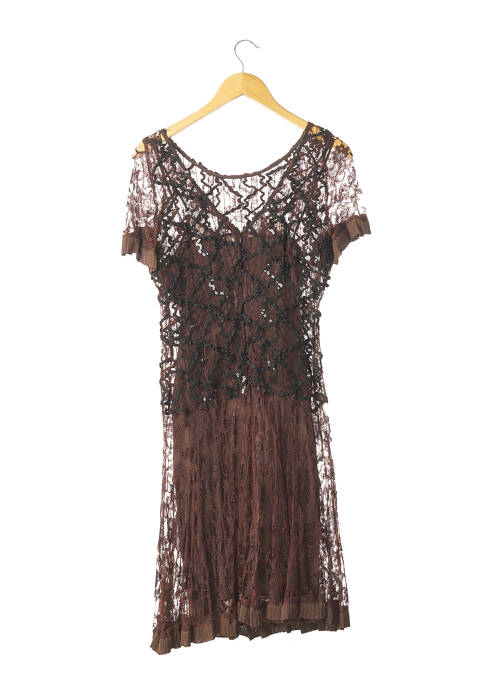Robe mi-longue marron CHRISTIAN LACROIX pour femme