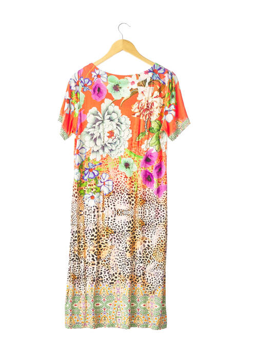 Robe mi-longue orange DIANE VON FURSTENBERG pour femme