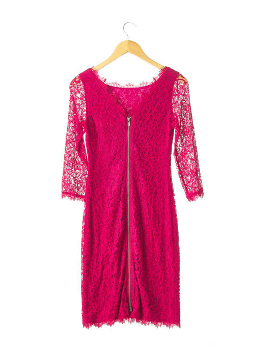 Robe mi-longue rose DIANE VON FURSTENBERG pour femme