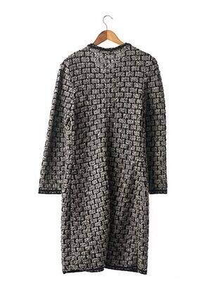Manteau long coupe droite sans capuche gris LIL POUR L'AUTRE femme