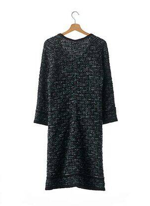 Manteau long coupe droite sans capuche vert LIL POUR L'AUTRE femme
