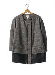Manteau long manches longues sans capuche bleu CLUB MONACO femme