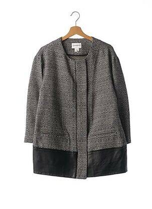 Manteau long manches longues sans capuche bleu CLUB MONACO femme