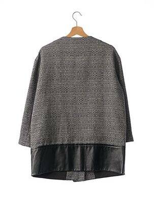 Manteau long manches longues sans capuche bleu CLUB MONACO femme