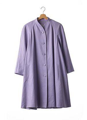 Manteau long violet GUY LAROCHE pour femme