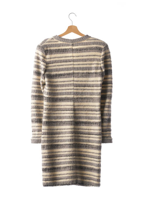 Manteau long gris LIL POUR L'AUTRE pour femme