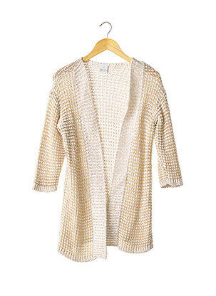 Gilet manches longues manches longues beige MADELEINE femme