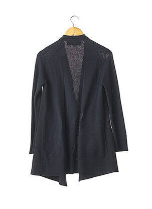Gilet manches longues maille tricot bleu APOSTROPHE femme
