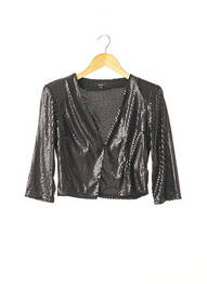 Boléro col v noir MILLAU femme