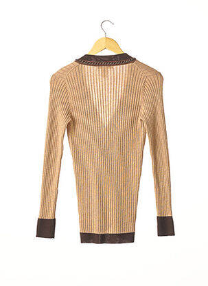 Gilet manches longues coupe cintrée beige NANETTE LEPORE femme