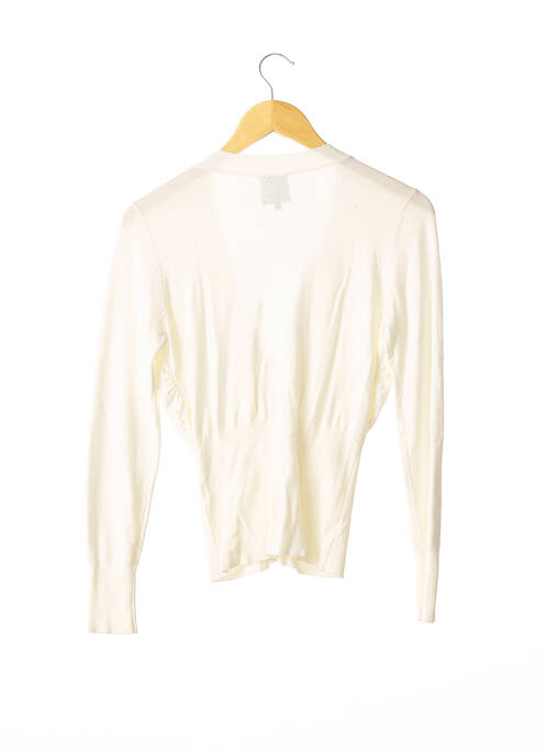 Gilet manches longues blanc SPARKLE BY ETINCELLE pour femme