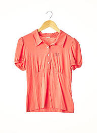 Polo broderie manches courtes orange MARIE.VALOIS femme