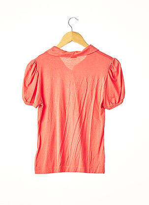 Polo broderie manches courtes orange MARIE.VALOIS femme