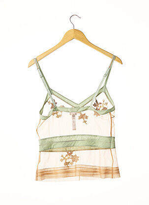 Top manches bretelles ajustables vert LA PERLA femme