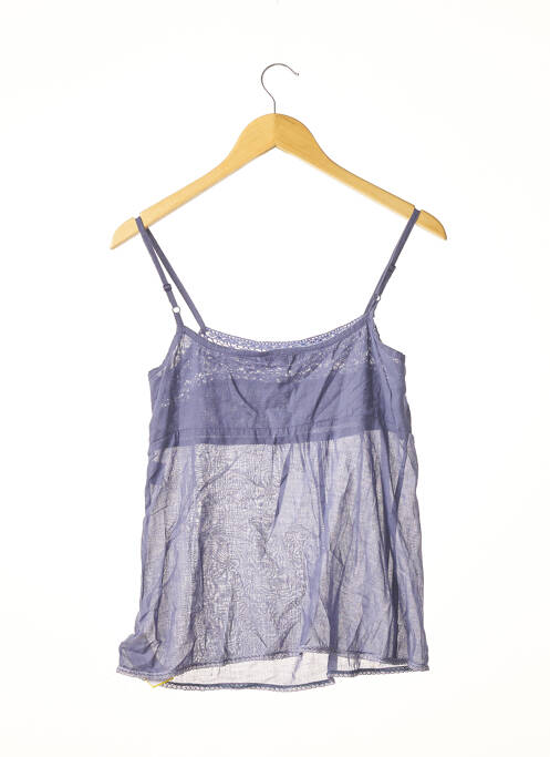 Top bleu MAJE pour femme