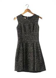 Robe mi-longue sans manche sans manche noir AIALA femme