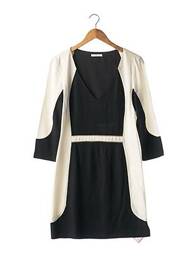 Robe mi-longue manches 3/4 manches 3/4 noir PATRIZIA PEPE FIRENZE femme