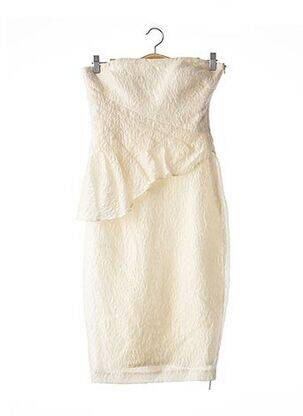 Robe mi-longue doublure beige BADGLEY MISCHKA femme