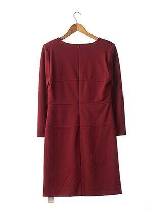 Robe mi-longue manches longues manches longues rouge BLEU MARINE DESIGN femme