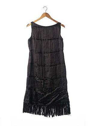 Robe mi-longue sans manche sans manche noir ANTONIO PATRIARCA femme