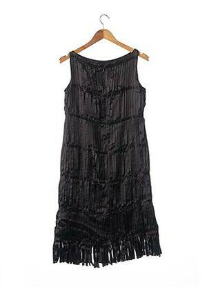 Robe mi-longue sans manche sans manche noir ANTONIO PATRIARCA femme