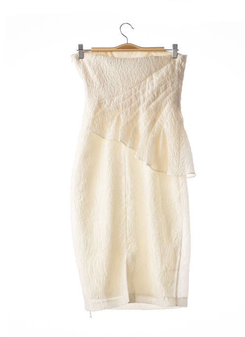 Robe mi-longue beige BADGLEY MISCHKA pour femme