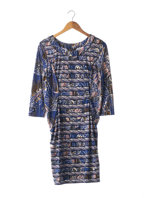 Robe mi-longue bleu BCBGMAXAZRIA pour femme