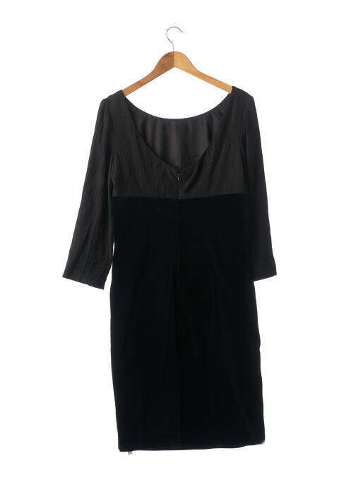 Robe mi-longue noir STEPHA pour femme