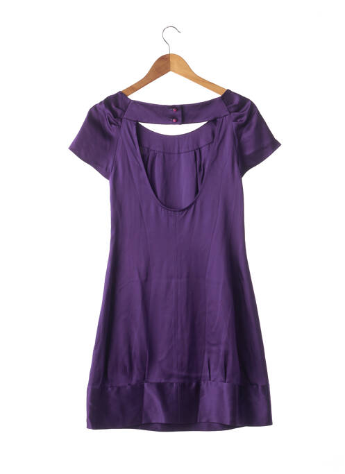 Robe mi-longue violet SEARLE pour femme