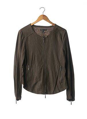 Veste casual col rond vert ARMA femme