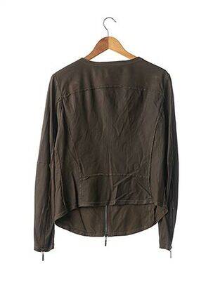 Veste casual col rond vert ARMA femme