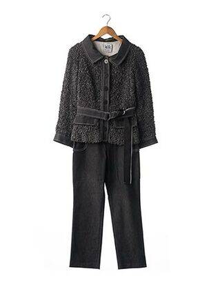 Ensemble pantalon fermeture boutonnée sur le devant gris ANGELO TARLAZZI femme