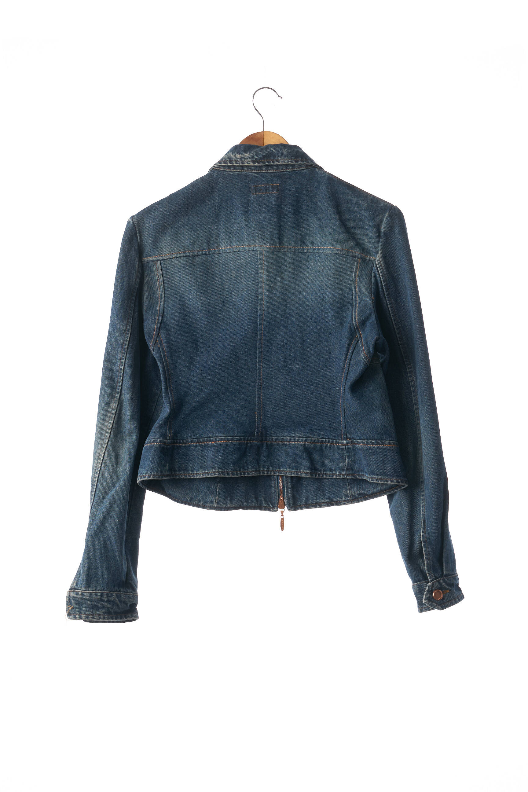 Veste en jean manches longues bleu ROBERTO CAVALLI femme