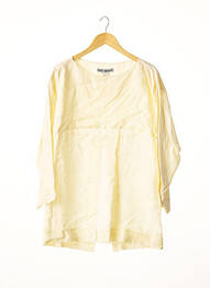 Blouse col rond manches longues beige ISSEY MIYAKE femme