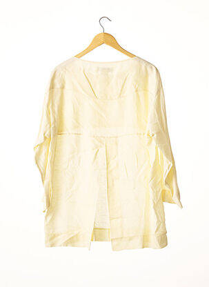 Blouse col rond manches longues beige ISSEY MIYAKE femme