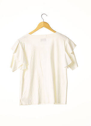 Blouse manches courtes manches courtes blanc IRIE femme