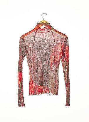 Top imprimé fantaisie manches longues rouge NULLE PART AILLEURS femme