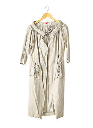 Imperméable poches sans capuche gris MARNI femme