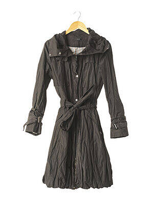 Imperméable poches sans capuche noir ZAPA femme