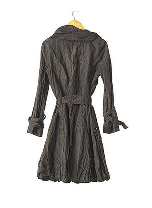 Imperméable manches longues sans capuche noir ZAPA femme