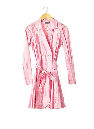 Trench fermeture double boutonnage sans capuche rose SONIA RYKIEL femme