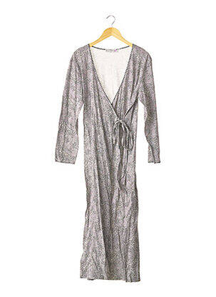 Robe longue manches longues manches longues noir LAURENCE TAVERNIER femme