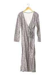 Robe longue manches longues manches longues noir LAURENCE TAVERNIER femme