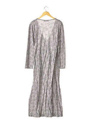 Robe longue manches longues manches longues noir LAURENCE TAVERNIER femme