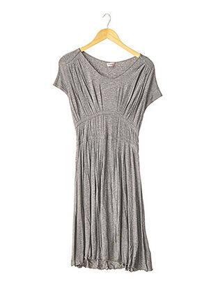 Robe mi-longue manches courtes manches courtes gris REPETTO femme
