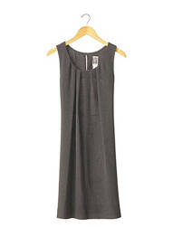 Robe maternité col rond gris EN ATTENDANT BEBE femme