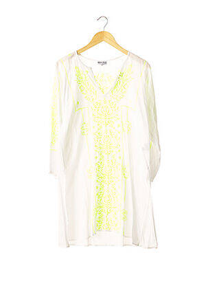 Tunique manches longues col v blanc JULIET DUNN femme