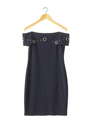 Robe mi-longue doublure bleu FRANK LYMAN femme