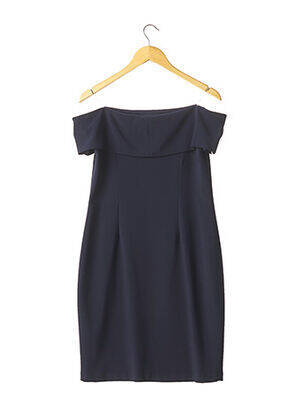 Robe mi-longue doublure bleu FRANK LYMAN femme