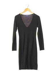 Robe pull col v manches longues noir HOBBS femme